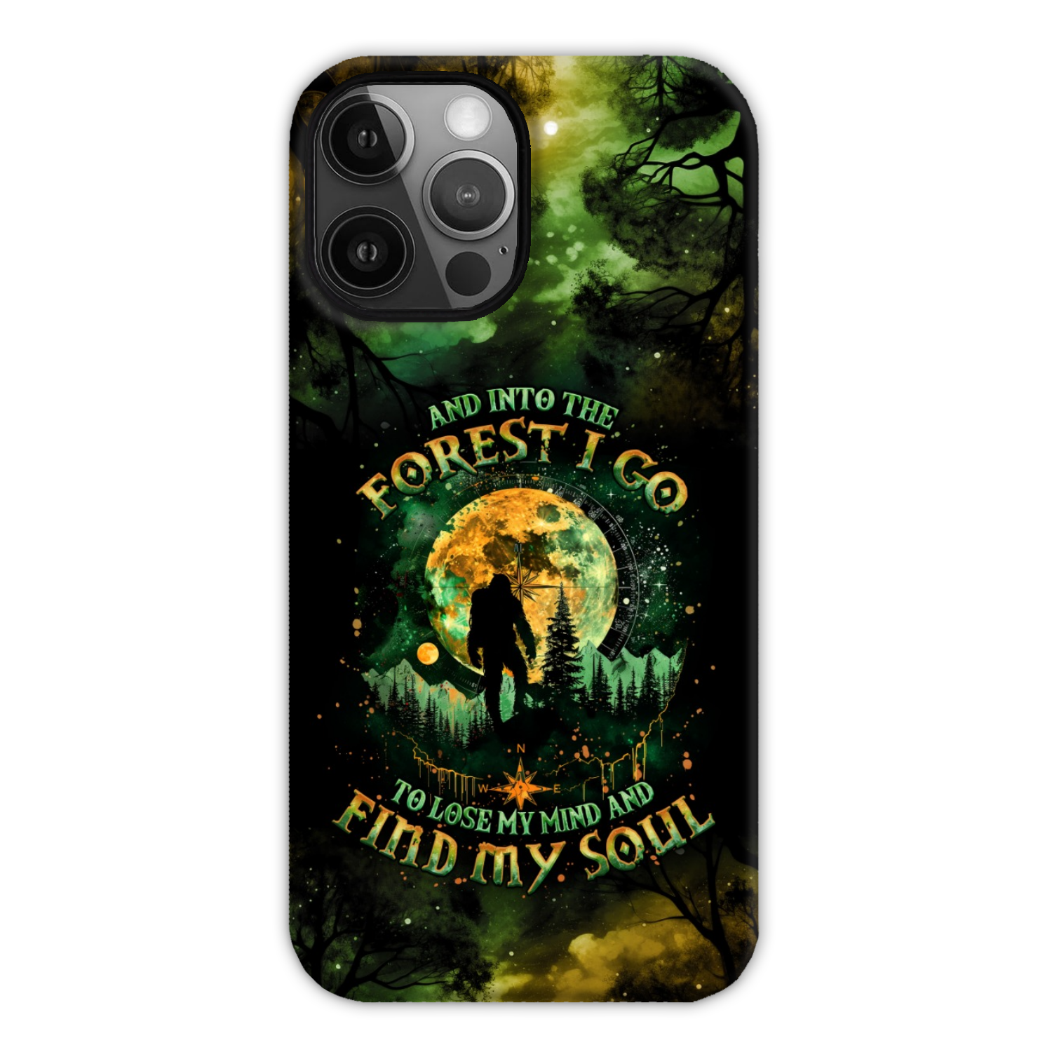 AND INTO THE FOREST I GO BIGFOOT PHONE CASE - TLNO0801251