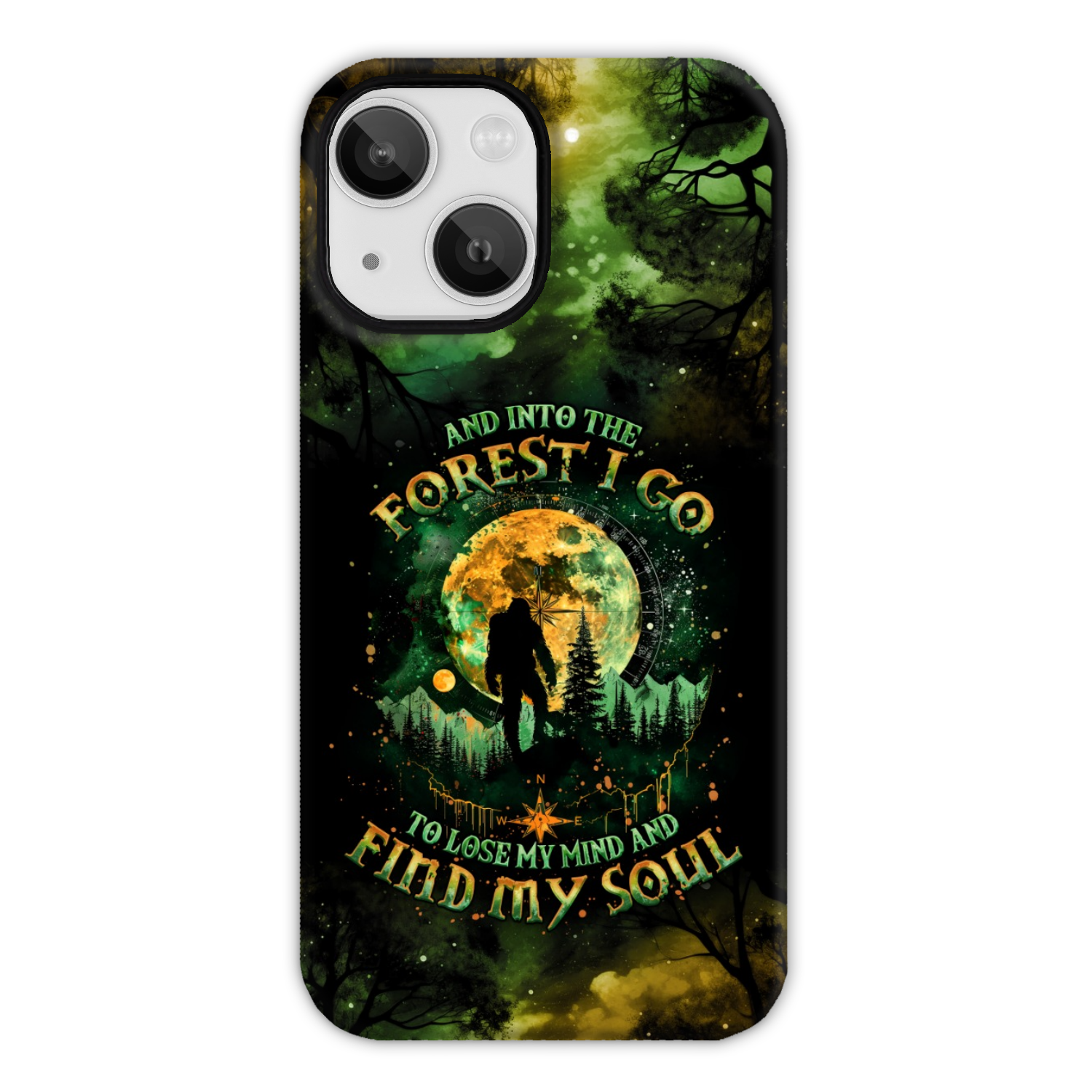 AND INTO THE FOREST I GO BIGFOOT PHONE CASE - TLNO0801251