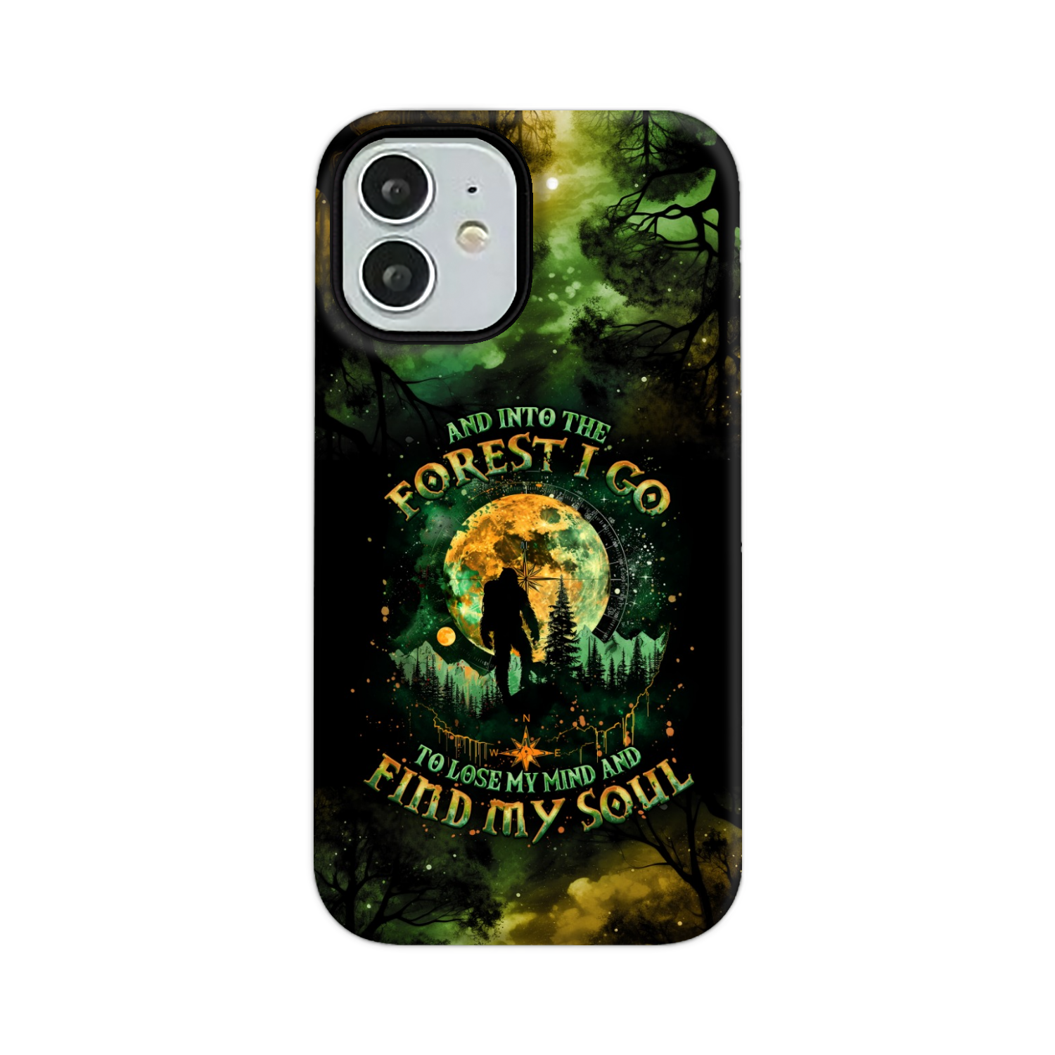 AND INTO THE FOREST I GO BIGFOOT PHONE CASE - TLNO0801251