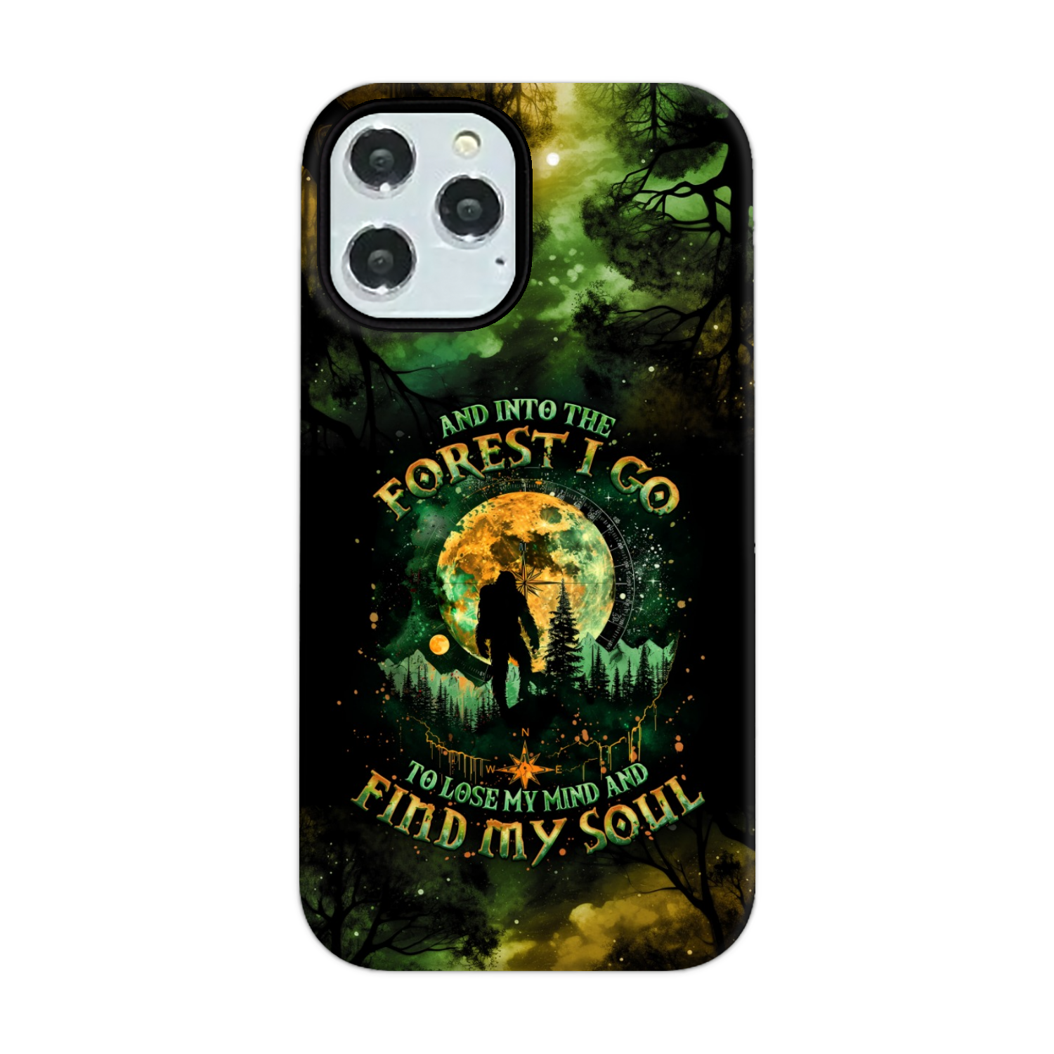 AND INTO THE FOREST I GO BIGFOOT PHONE CASE - TLNO0801251