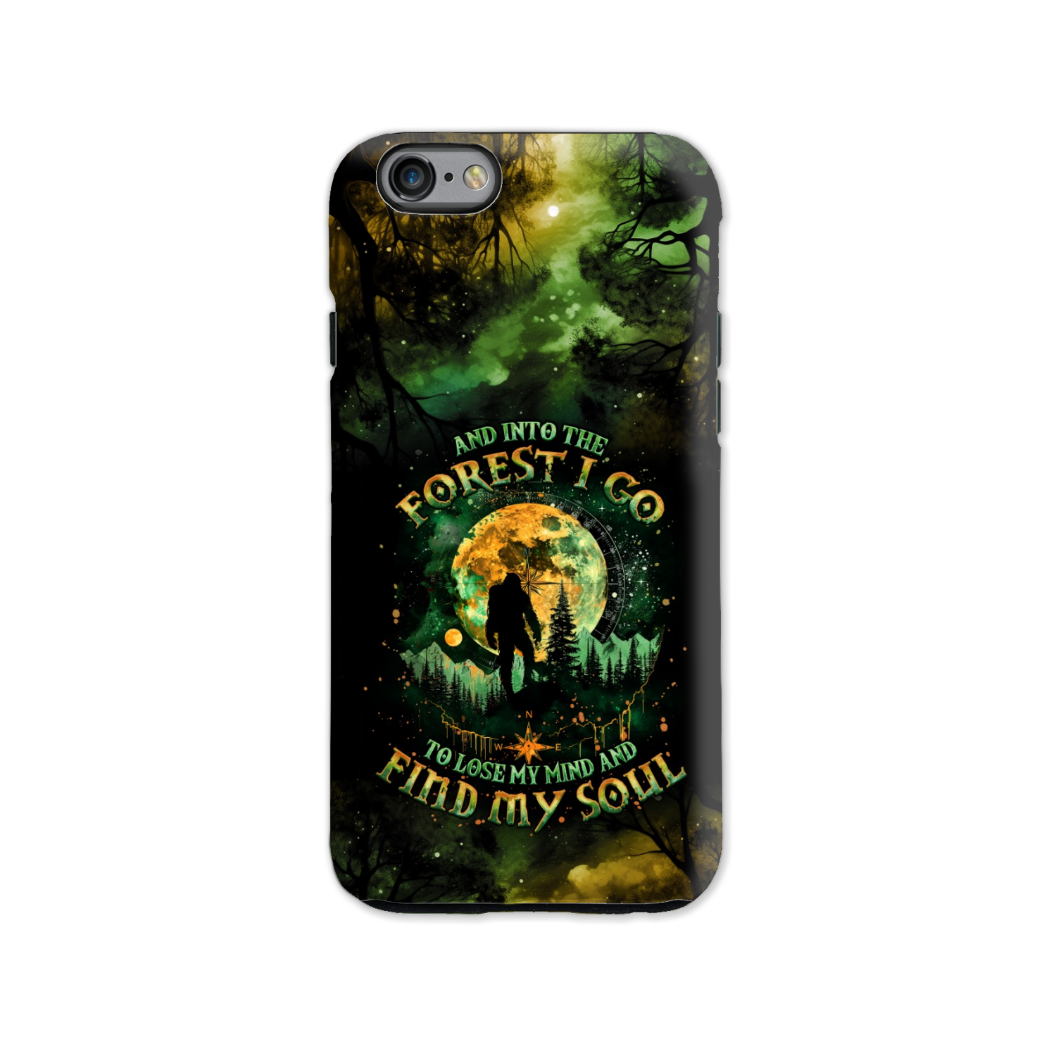 AND INTO THE FOREST I GO BIGFOOT PHONE CASE - TLNO0801251