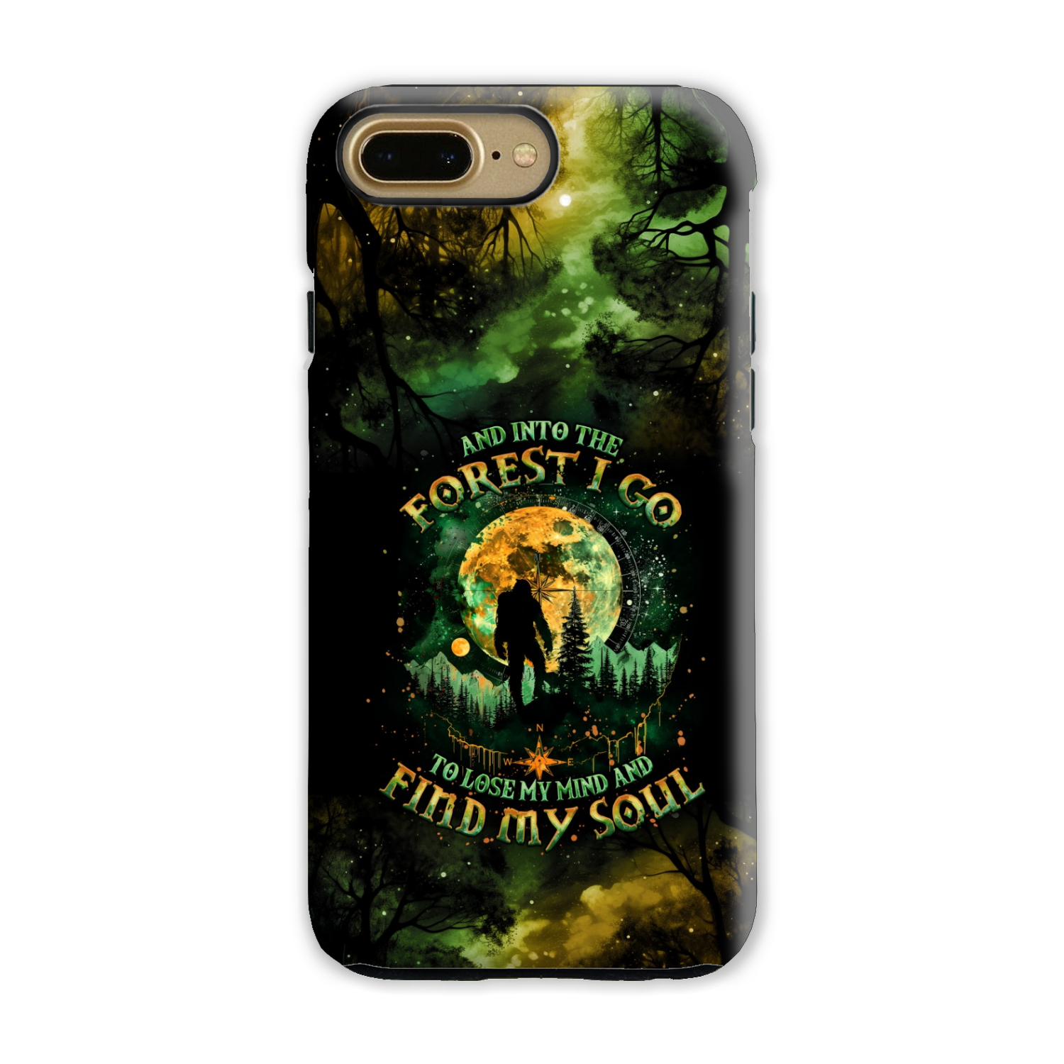 AND INTO THE FOREST I GO BIGFOOT PHONE CASE - TLNO0801251