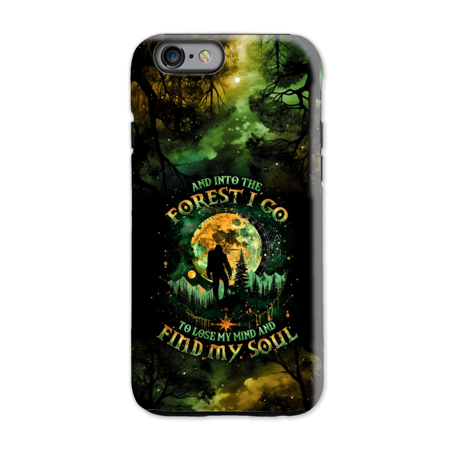 AND INTO THE FOREST I GO BIGFOOT PHONE CASE - TLNO0801251