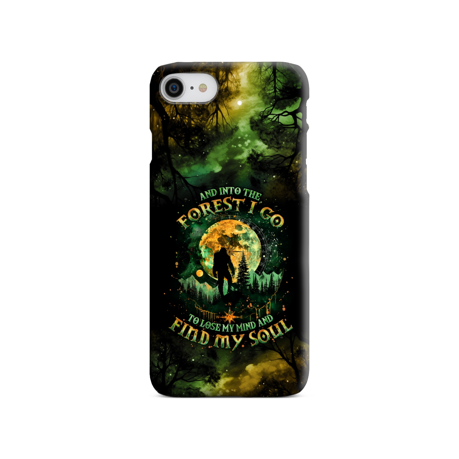 AND INTO THE FOREST I GO BIGFOOT PHONE CASE - TLNO0801251