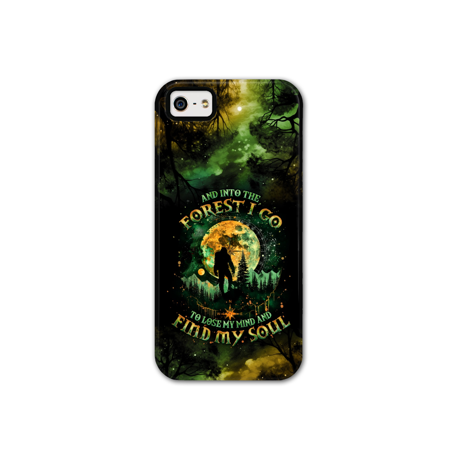 AND INTO THE FOREST I GO BIGFOOT PHONE CASE - TLNO0801251