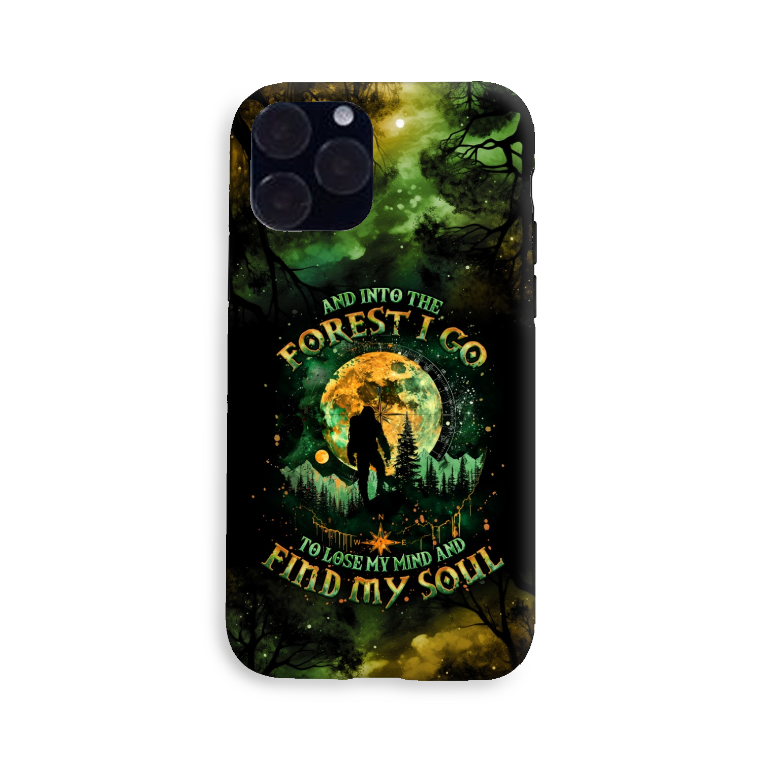 AND INTO THE FOREST I GO BIGFOOT PHONE CASE - TLNO0801251