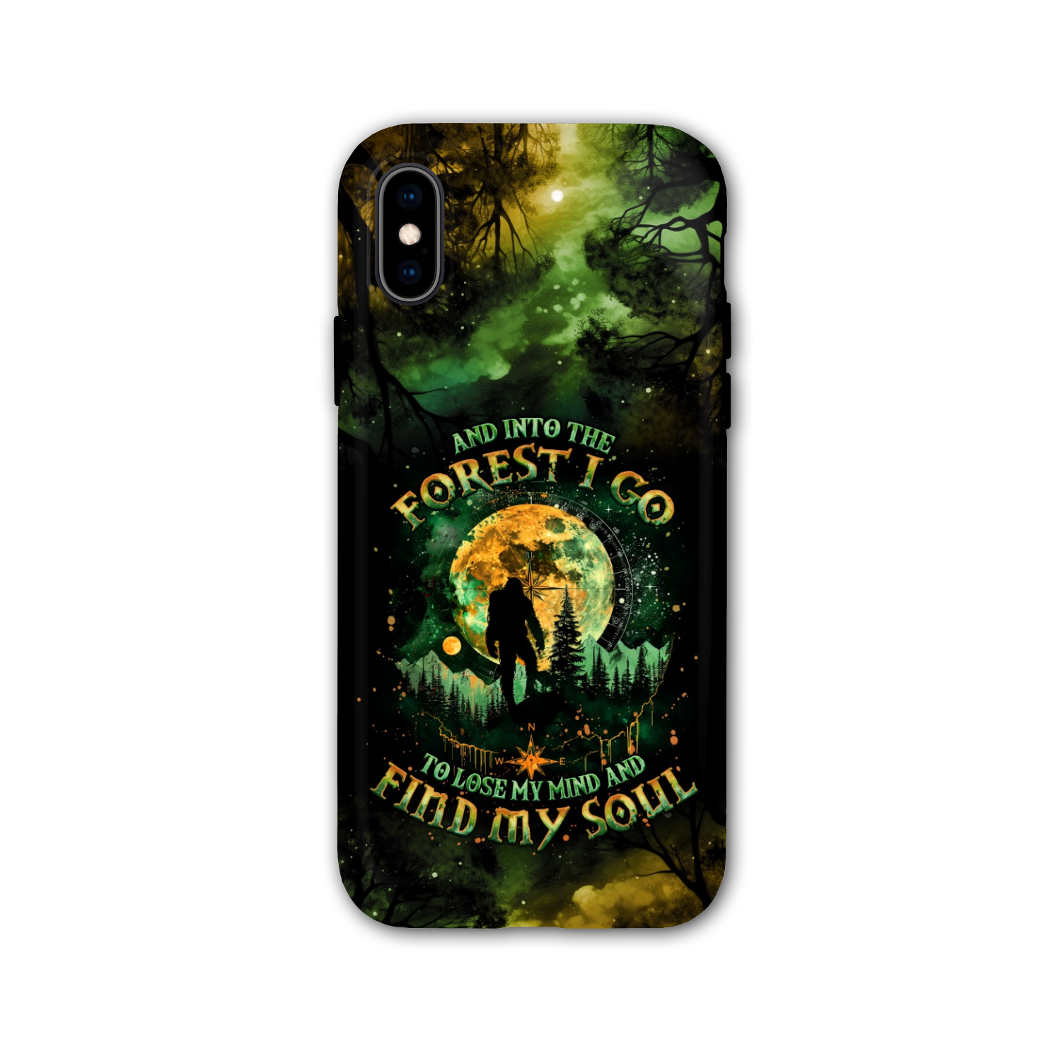 AND INTO THE FOREST I GO BIGFOOT PHONE CASE - TLNO0801251