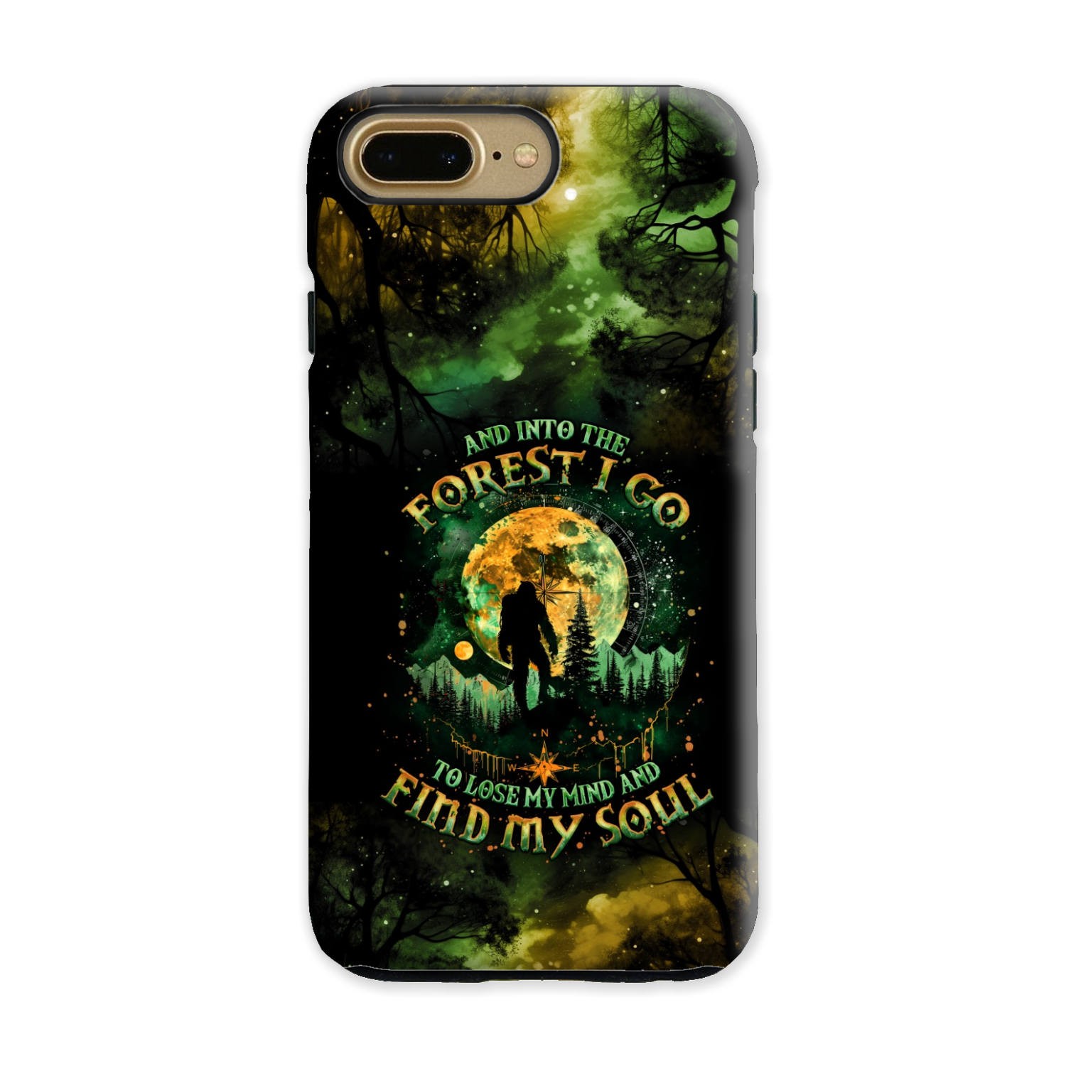 AND INTO THE FOREST I GO BIGFOOT PHONE CASE - TLNO0801251