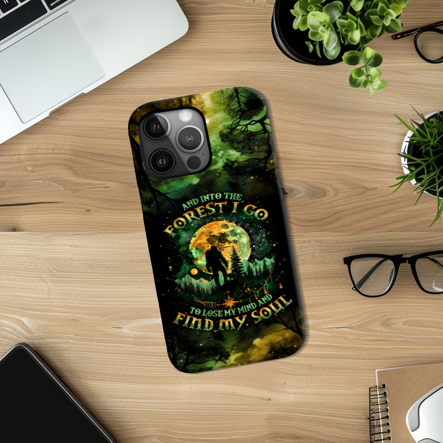 AND INTO THE FOREST I GO BIGFOOT PHONE CASE - TLNO0801251