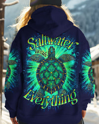 SALTWATER HEALS EVERYTHING TURTLE ALL OVER PRINT - TLNO0711242