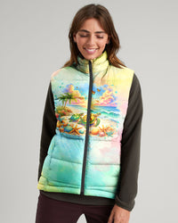 SMELL THE SEA FEEL THE BREEZE TURTLE PUFFER JACKET  - TLTR1311243