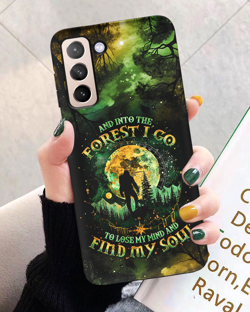 AND INTO THE FOREST I GO BIGFOOT PHONE CASE - TLNO0801251