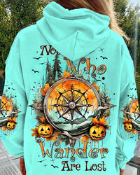 NOT ALL WHO WANDER ARE LOST COMPASS HALLOWEEN ALL OVER PRINT - YHDU0708233