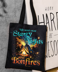 LIFE NEEDS MORE STARRY NIGHTS AND BONFIRES TOTE BAG - TYTD2804233