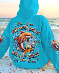 SOME GIRLS ARE JUST BORN DOLPHIN ALL OVER PRINT - YHHG1010252